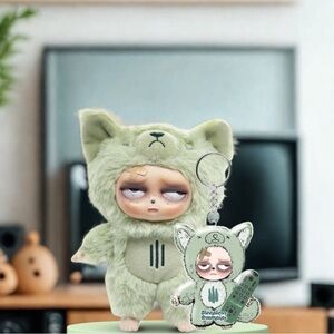 Sleepless Grumpipi Yan Yan Keychain Plush – Confirmed Open Box